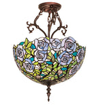 16"W Rosebush Inverted Semi-Flushmount