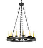 36"W Loxley 12 Lt Chandelier