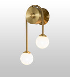 10"W Bola Deux 2 Lt Left Wall Sconce
