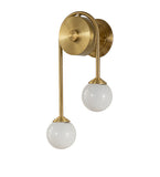 10"W Bola Deux 2 Lt Left Wall Sconce