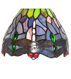 7"W Tiffany Hanginghead Dragonfly Wall Sconce