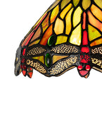 7"W Tiffany Hanginghead Dragonfly Wall Sconce