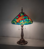 28"H Tiffany Koi Table Lamp
