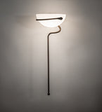 12.5"W Cupula Leaf Wall Sconce
