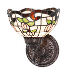 8"W Roseborder Wall Sconce