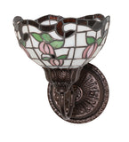 8"W Roseborder Wall Sconce