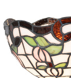 8"W Roseborder Wall Sconce