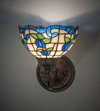 8"W Roseborder Wall Sconce
