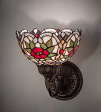 8"W Renaissance Rose Wall Sconce