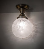 8"W Revival Schoolhouse Vivianna Flushmount