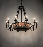 44"W Costello 10 Lt Chandelier