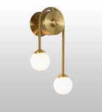 10"W Bola Deux 2 Lt Left Wall Sconce