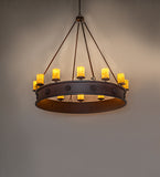 60"W Lorenzo 12 Lt Chandelier