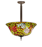 16"W Tiffany Rosebush Pendant