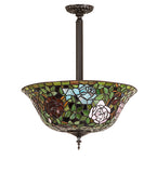 16"W Tiffany Rosebush Pendant