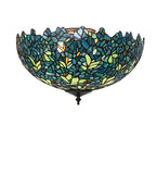 18"W Nightfall Wisteria Flushmount