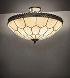 24"W Vincent Honeycomb Semi-Flushmount