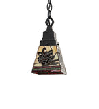 5"Sq Pinecone Mini Pendant