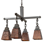 24"W Bungalow Mission 4 Lt Chandelier