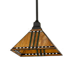13"Sq Prairie Corn Pendant