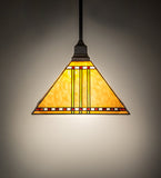 13"Sq Prairie Corn Pendant