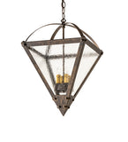 14"Sq Pyramid Inverted Pendant