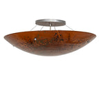 30"W Metro Fusion Biscotti Flushmount