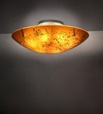 30"W Metro Fusion Biscotti Flushmount