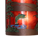 8"W Bass & Mallard Right Wall Sconce