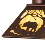 8"Sq Bear at Dawn Mini Pendant