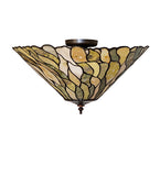 20"W Willow Jadestone Flushmount