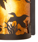 8"W Ducks in Flight Right Wall Sconce