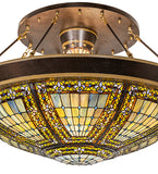 45"W Fleur-de-lis Semi-Flushmount