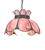 18"W Anabelle Pink Pendant