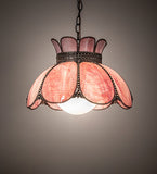 18"W Anabelle Pink Pendant