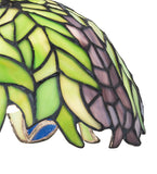 8"W Tiffany Honey Locust Floral Mini Pendant