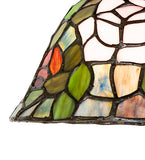 8"W Tiffany Rosebush Floral Mini Pendant