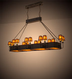 82"L Carpathian 16 Lt Oblong Gothic Chandelier