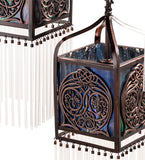 23"L Celtic Knot 3 Lt Oblong Cascading Pendant