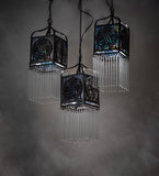 23"L Celtic Knot 3 Lt Oblong Cascading Pendant