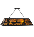 48"L Elk Wildlife Island/Billiard Pendant