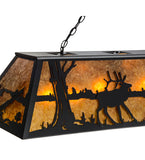 48"L Elk Wildlife Island/Billiard Pendant