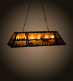 48"L Elk Wildlife Island/Billiard Pendant