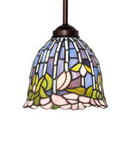 8"W Tiffany Flowering Lotus Mini Pendant