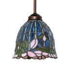 8"W Tiffany Flowering Lotus Mini Pendant