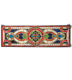 35"W X 11"H Evelyn Transom Victorian Stained Glass Window