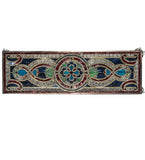 35"W X 11"H Evelyn Transom Victorian Stained Glass Window