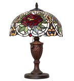 17"H Renaissance Rose Table Lamp