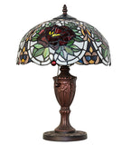 17"H Renaissance Rose Table Lamp