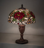 17"H Renaissance Rose Table Lamp